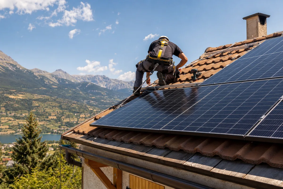 Installation de panneaux photovoltaïques à La Bâtie-Neuve